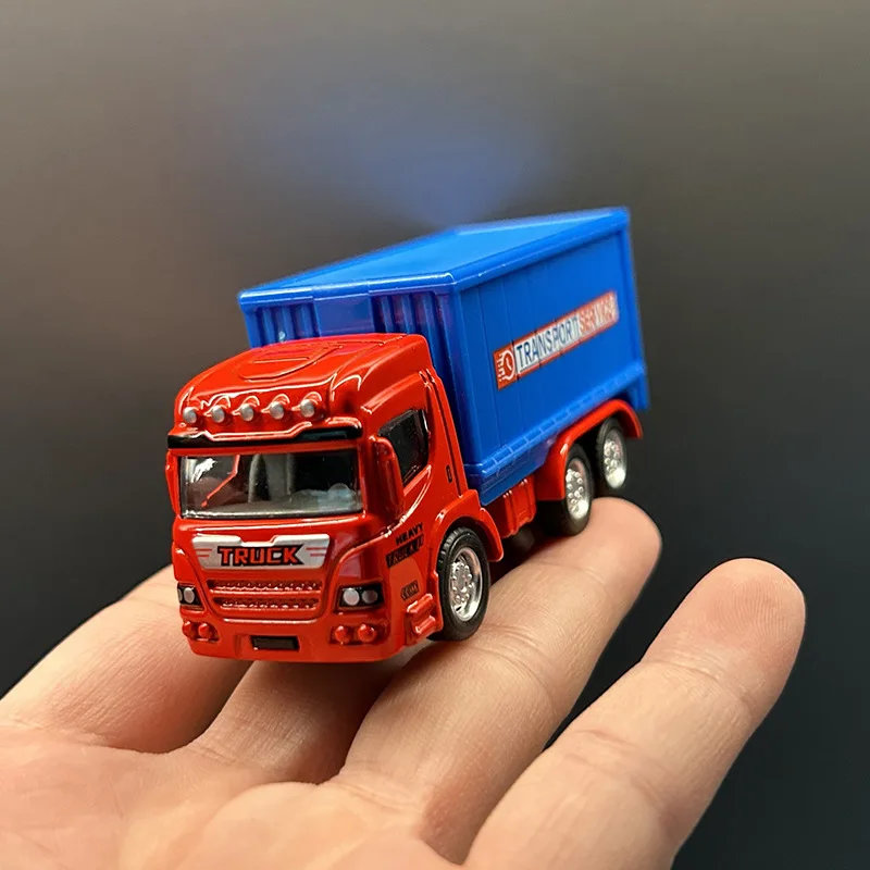 1:64 Alloy Engineering Car Model Skidding Toy Car Metal City Traffic Bus