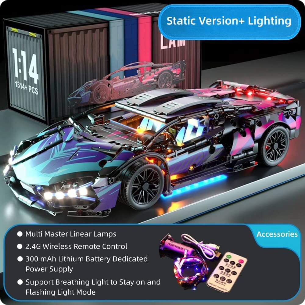 Sport Car Building Block Sets for Adults