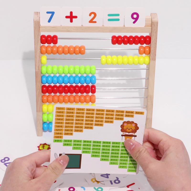 Children's counting stand, math counter, elementary school math, arithmetic, addition, subtraction, counting, kindergarten teaching aids