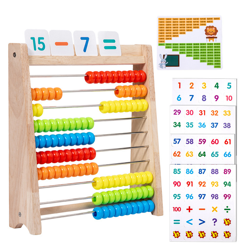 Children's counting stand, math counter, elementary school math, arithmetic, addition, subtraction, counting, kindergarten teaching aids
