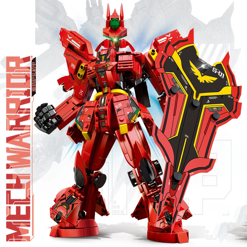 701pcs block Heavy Armor Saga Mech robot warrior model building block toy children toy mobile armor assembly building blocks