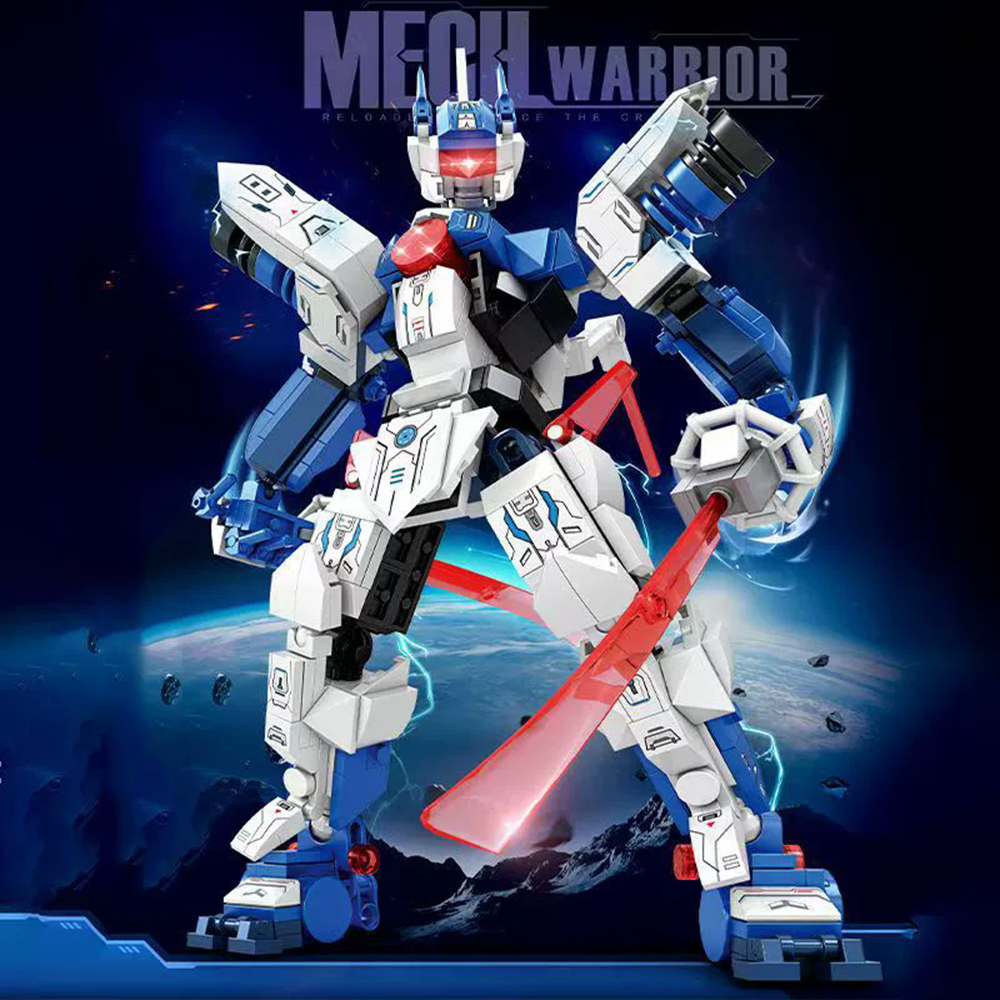 Frozen War God Mech Transforming Robot Building Block Toy Mecha Warrior Building Blocks Toy