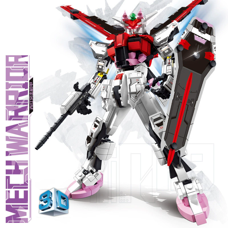 725pcs block Crimson Assault Mech robot warrior model building block toy children toy mobile armor assembly building blocks