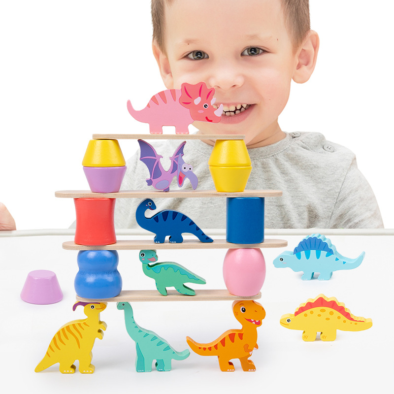 Dinosaur Stacking Blocks