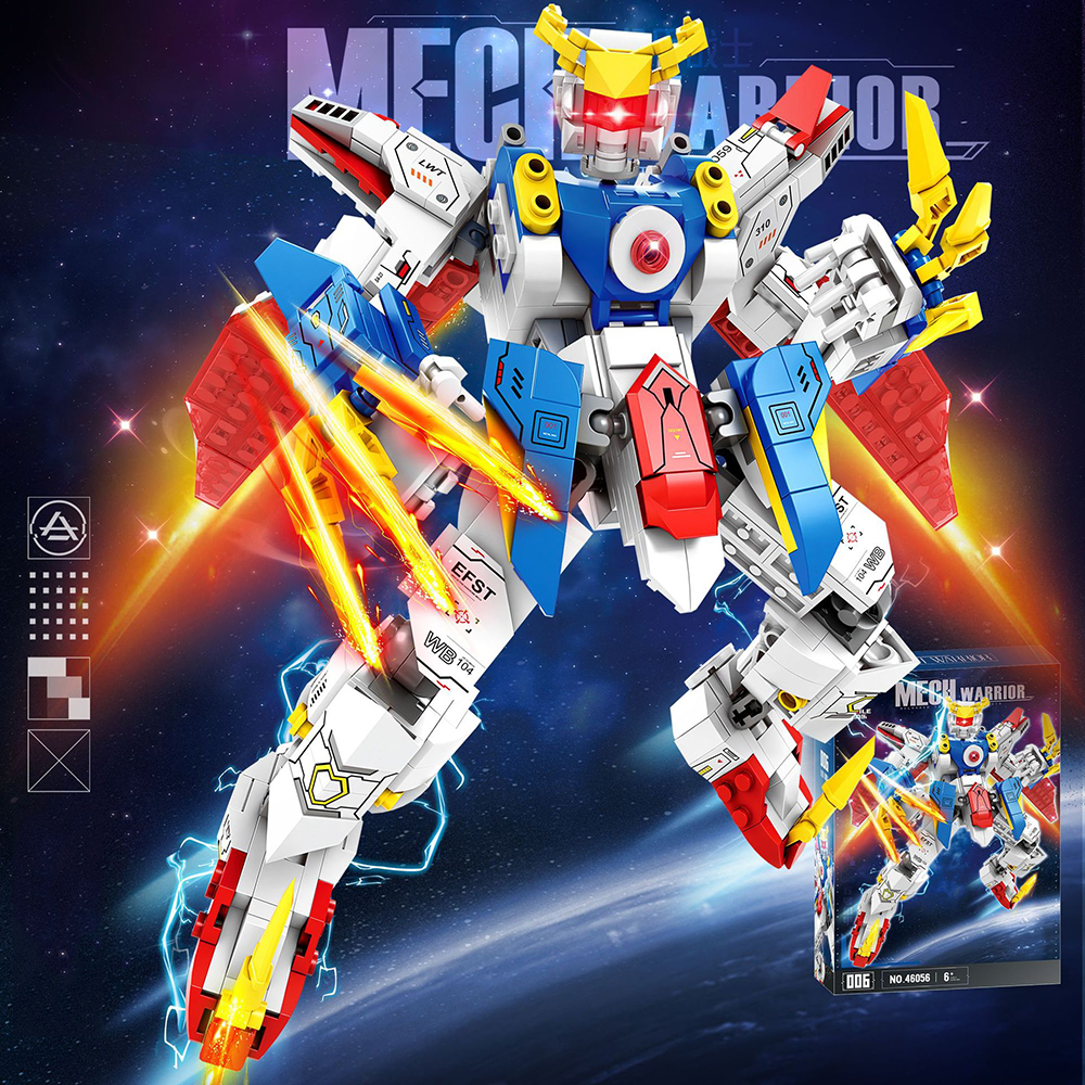 Hurricane Strike Mech Transforming Robot Building Block Toy Mecha Warrior Building Blocks Toy