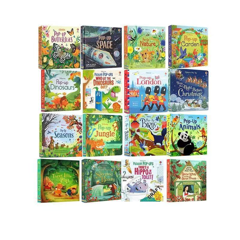 English original usborne children's 3D stereoscopic book pop up English books many choices English book