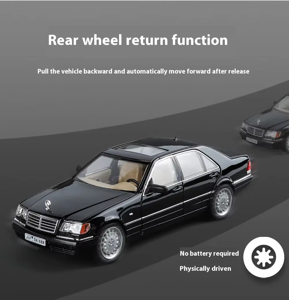 The 1:24 Mercedes-Benz W140 320SEL model is a premium model of a metal model