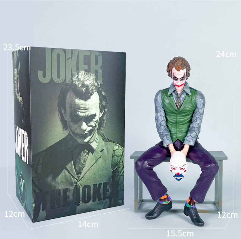 Joker DC Heath Ledger American comic book Dark Knight Joker Suicide Squad anime figurine car ornament doll