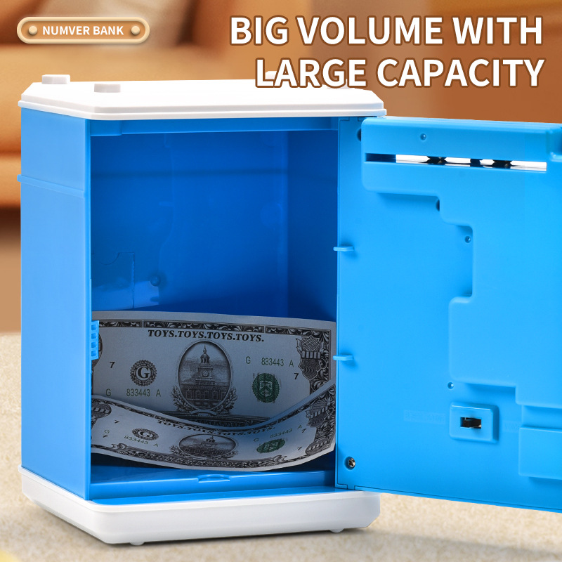 Children electric password box piggy bank toy