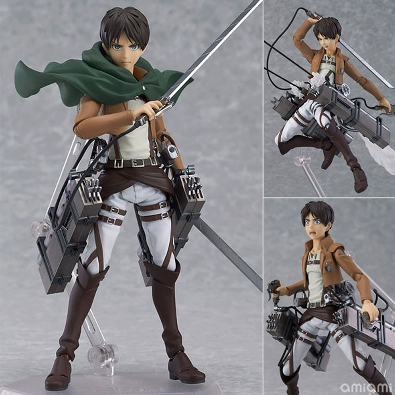 Attack on Titan Levi, Eren, Mikasa, and Captain Levi figures wholesale Figure toy figurine doll toy