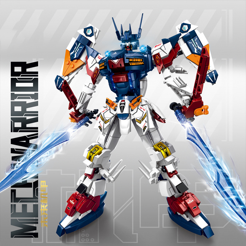 Mo Mech 691pcs Building Blocks Assault Mech interlocking model building block toy assembly robot ornament