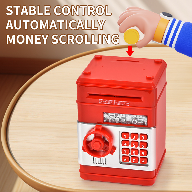 Children electric password box piggy bank toy