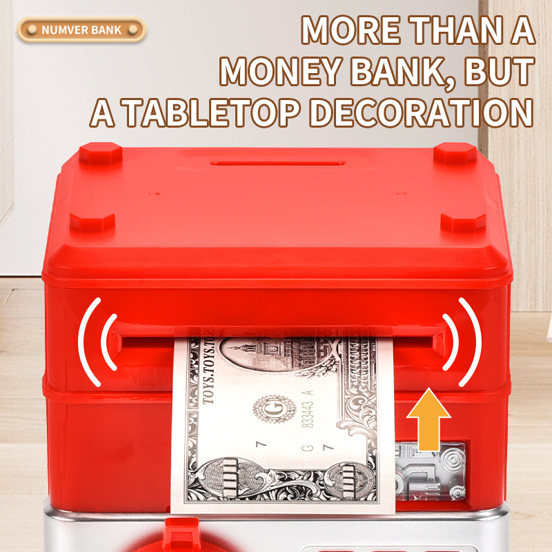 Children electric password box piggy bank toy