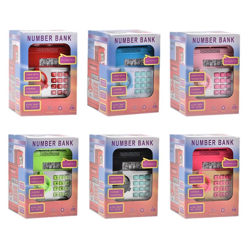 Children electric password box piggy bank toy