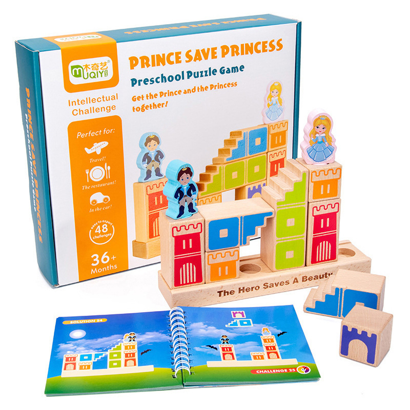Wooden Magic Box Truck-Loading Balance Game – Educational Tabletop Toy for Young Children