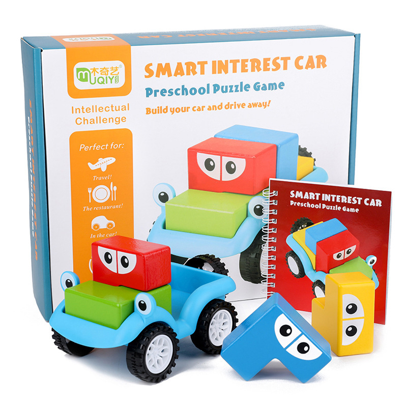 Wooden Magic Box Truck-Loading Balance Game – Educational Tabletop Toy for Young Children