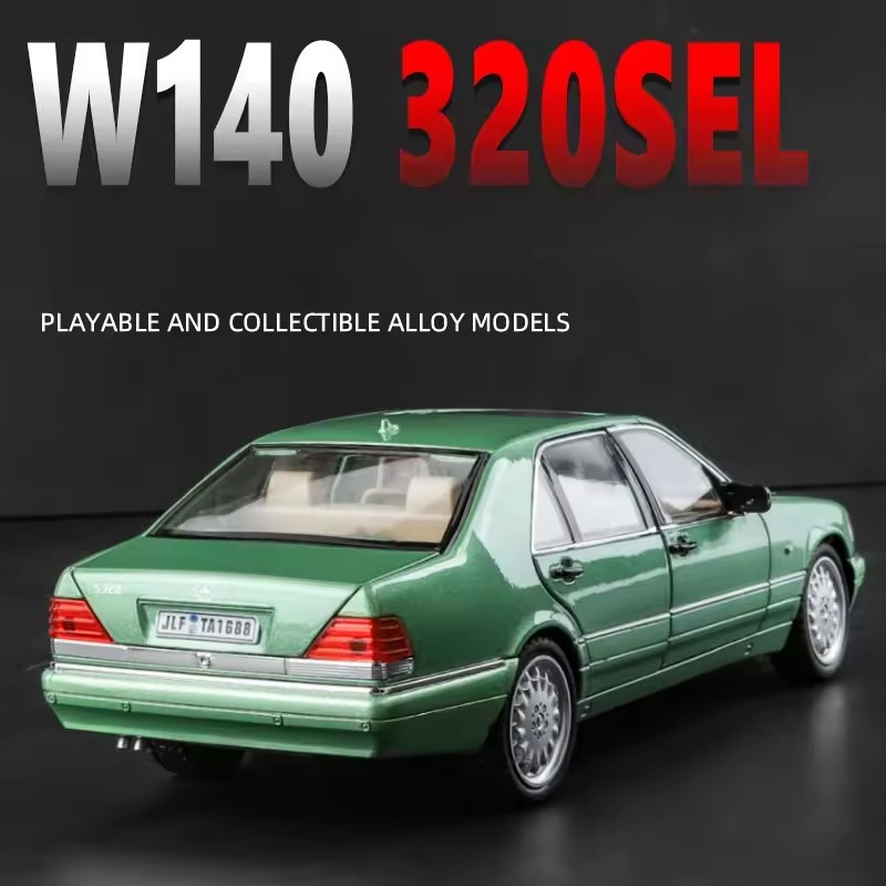 The 1:24 Mercedes-Benz W140 320SEL model is a premium model of a metal model