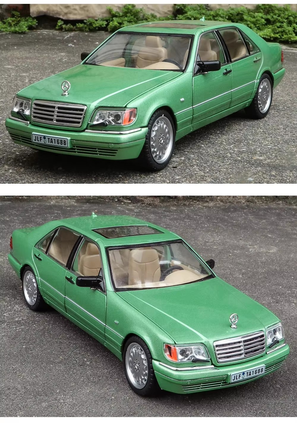 The 1:24 Mercedes-Benz W140 320SEL model is a premium model of a metal model