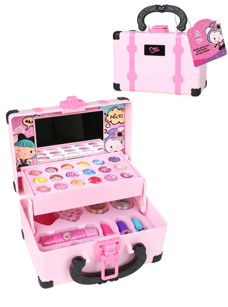 Washable children's stage performance makeup set toy for girls.