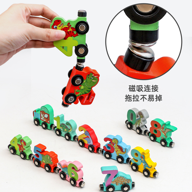 New products: 11 magnetic animals, vehicles, dinosaurs, vegetables and fruits, 4 small trains