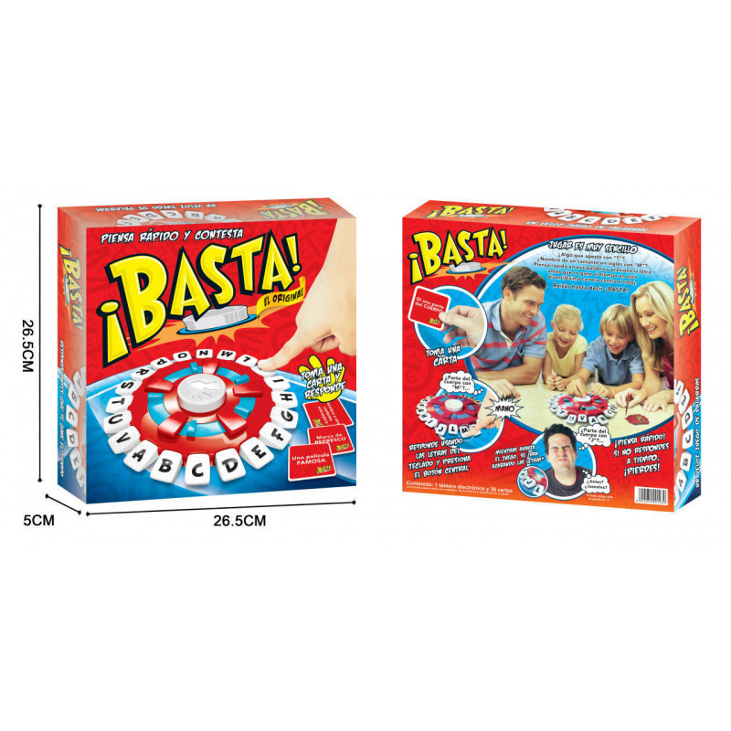 Juego de mesa con alfabeto loco, divertido juego de palabras en español, juguete para niños de ritmo rápido