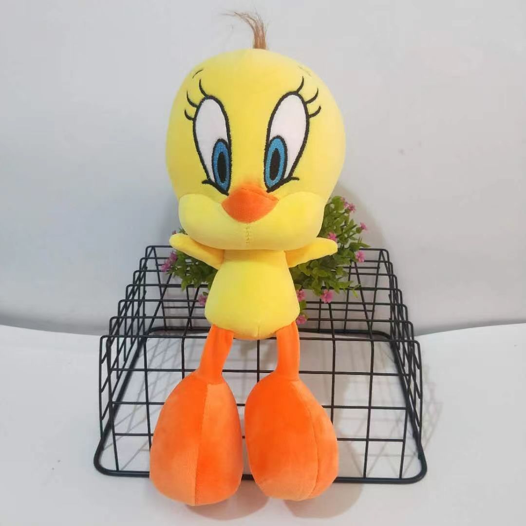 Little yellow duck and little kingfisher 8-inch soft plush toy