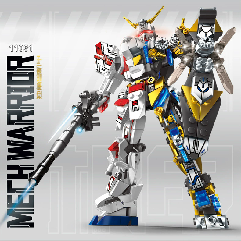 736pcs Building Blocks Assault Mech interlocking model building block toy assembly robot ornament