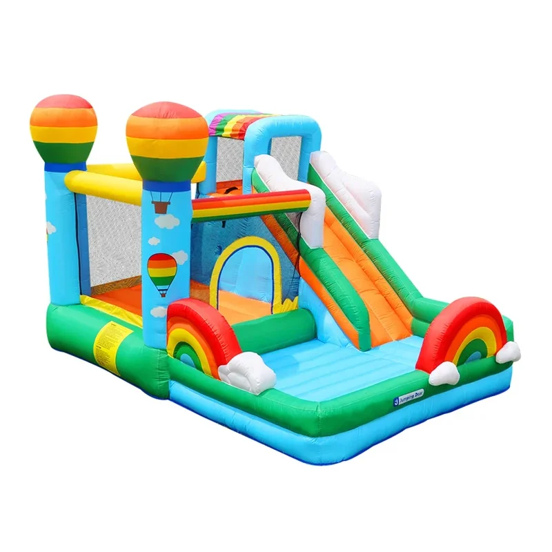 Indoor children inflatable castle small home slide outdoor trampoline naughty castle