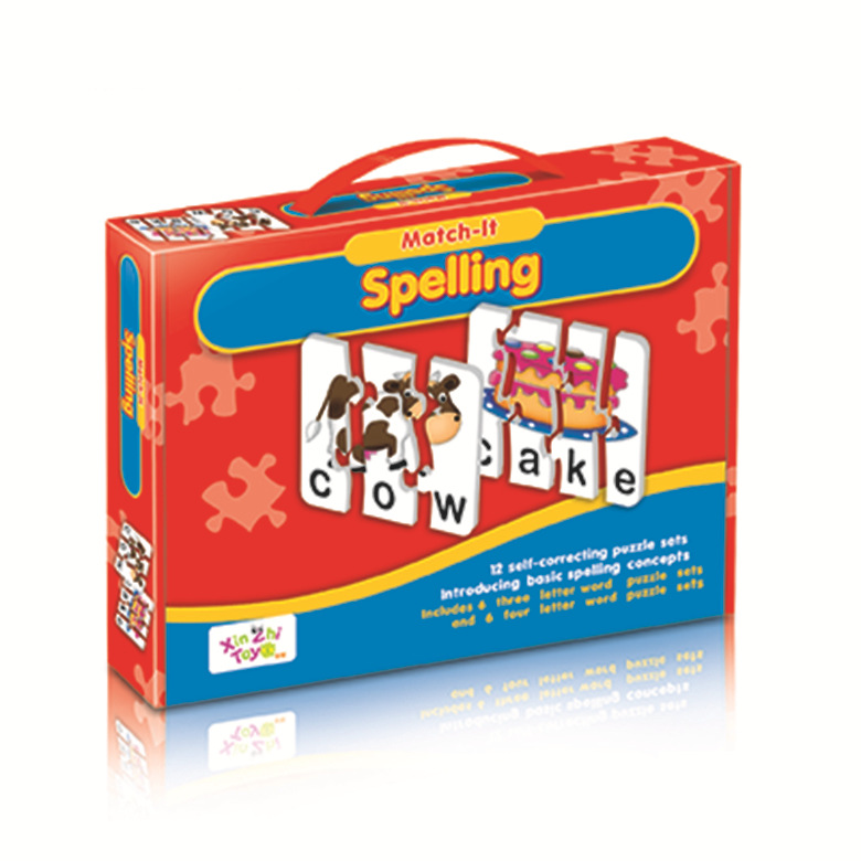 Children's educational English word puzzles Early childhood jigsaw puzzles Baby intelligence puzzles Science and education toys