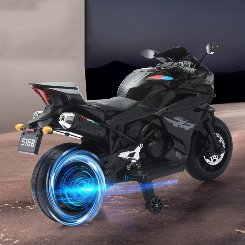 Two-wheeled motorcycle children electric bicycle boys and girls children sit charging remote control toy motorcycle