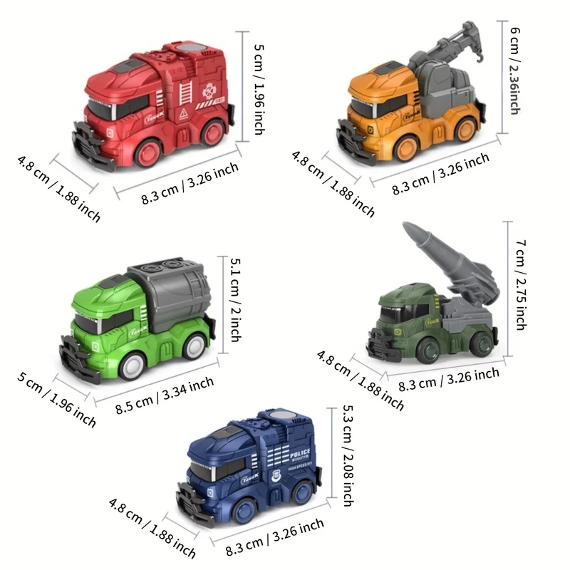 Fire Fighting Truck Service vehicles Military Vehicles Engineering Car City Sanitation Truck Toys