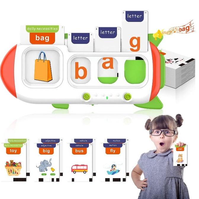 Popular multifunctional card machine for spelling, reading and listening Children's educational enlightenment Flash Cards toys