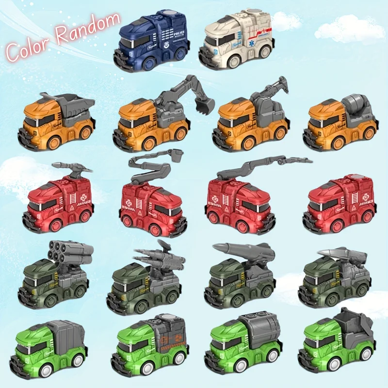 Fire Fighting Truck Service vehicles Military Vehicles Engineering Car City Sanitation Truck Toys
