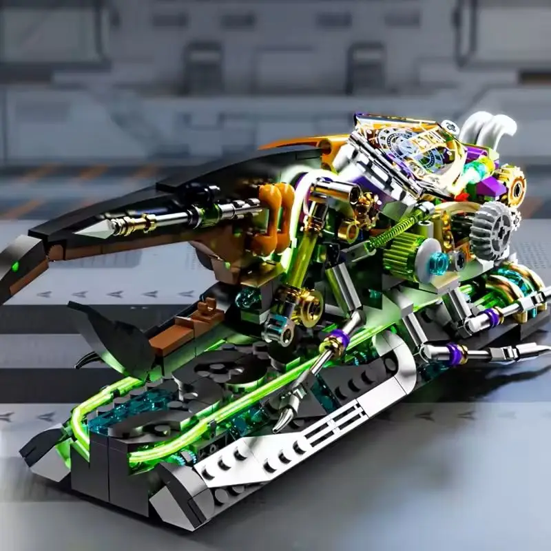 Mechanical Beetle Insect Life Set With light Building Blocks Bricks Animal World Model Assembly Toys for Kid Gifts