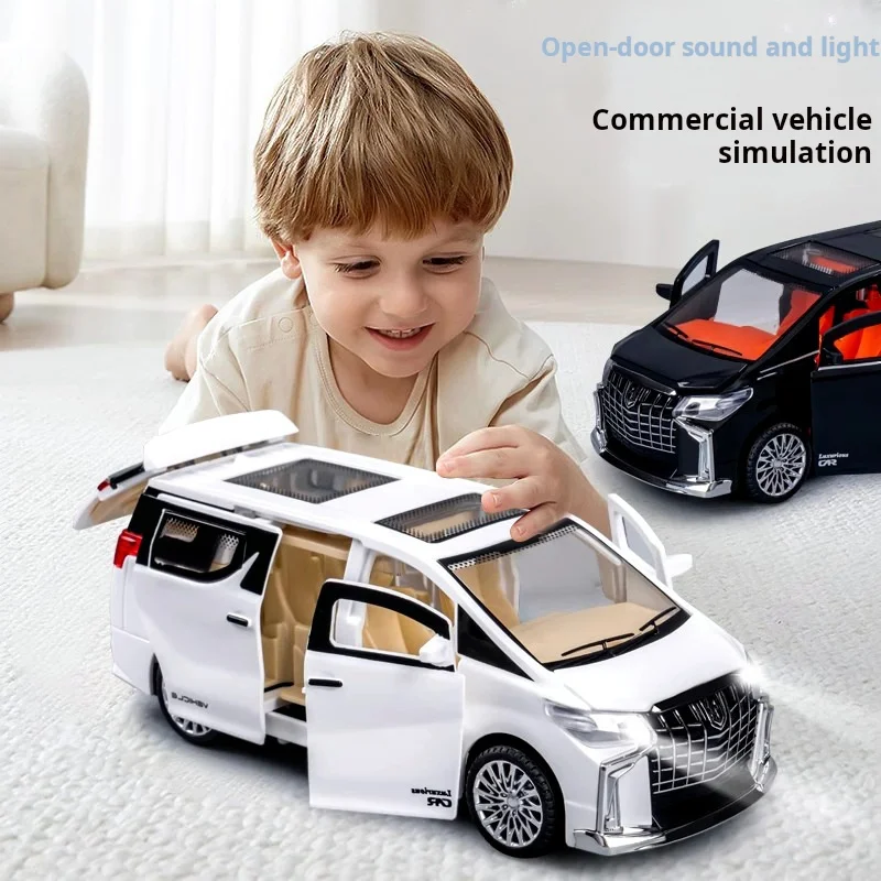 1:32 Children's Inertia Pull-back Car Toy with Lighting Sound Simulation Commercial Car Model Toy Car