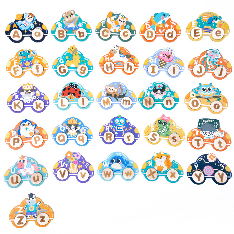 English spelling word game for 3 to 6 years old kindergarten early education enlightenment English letter matching children's educational toys