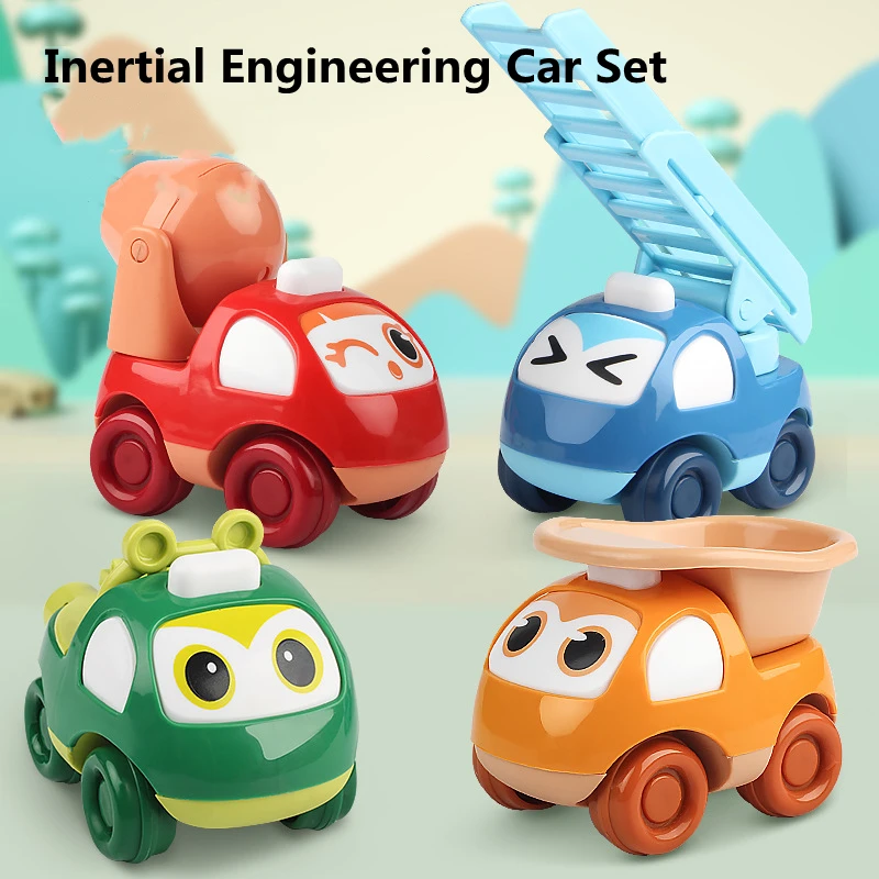 Cute Cartoon Engineering Car Toys Inertial Car