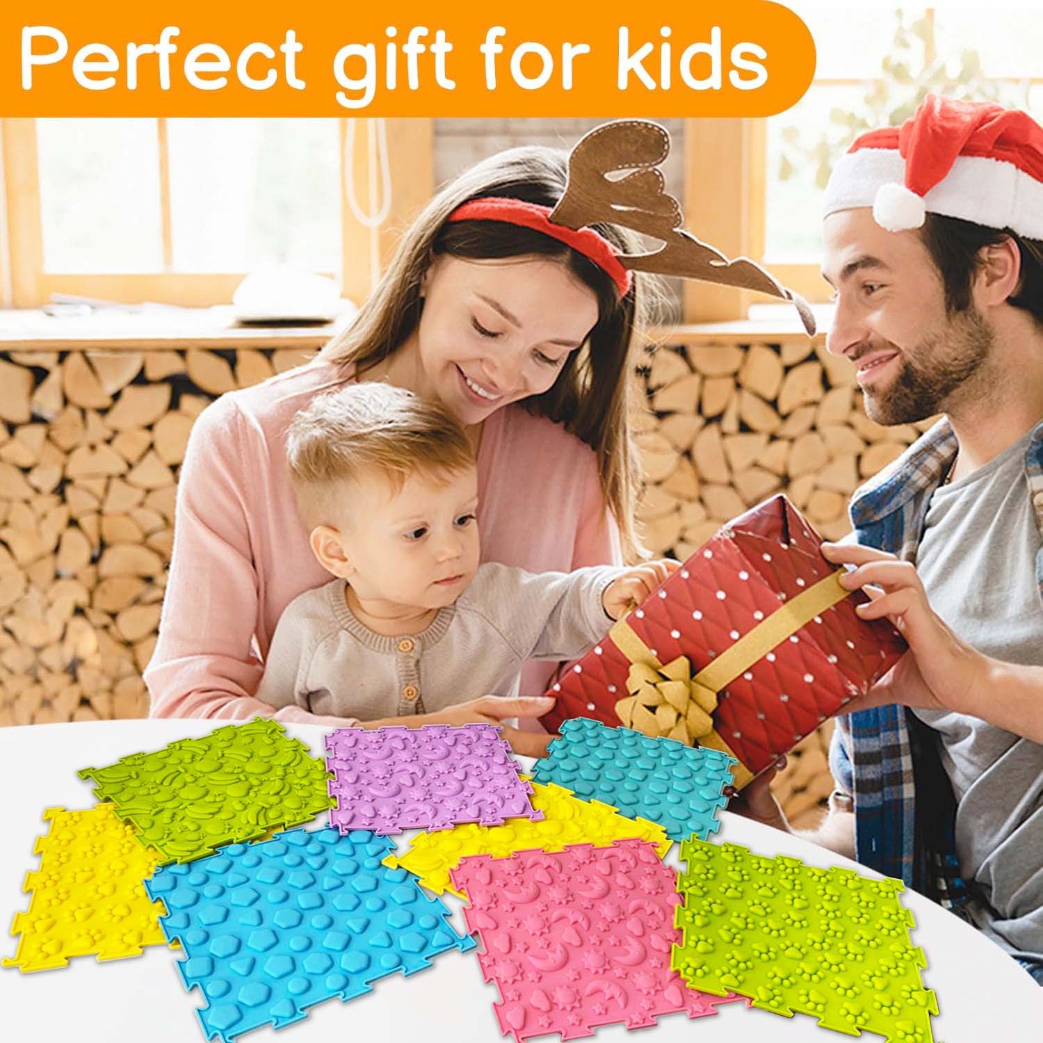 Safe and odorless, acupressure board children's sensory training mat infant sensory training tactile foot massage sensory mat tactile mat