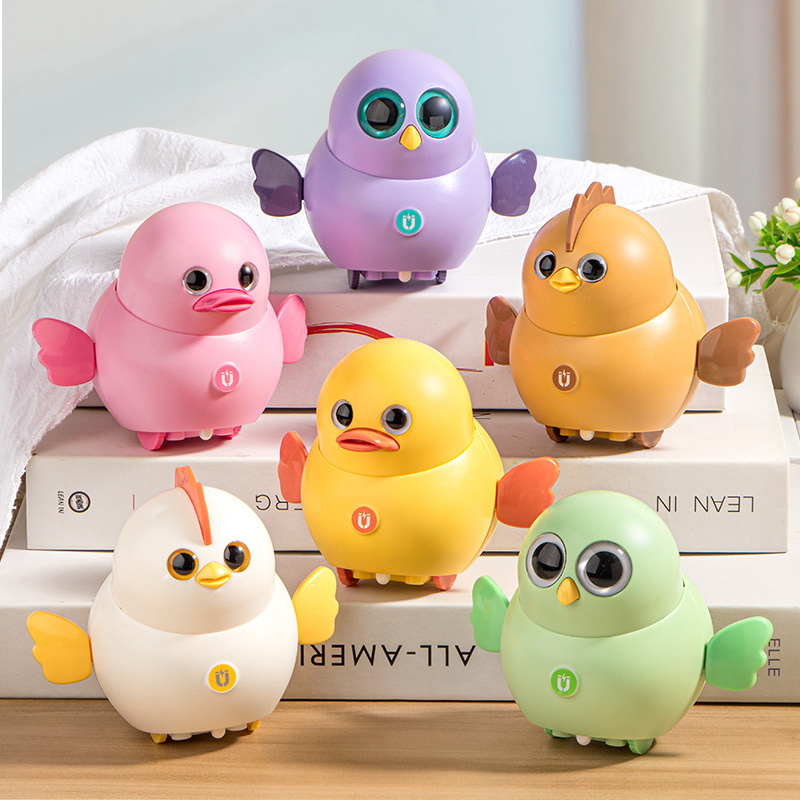 Hot selling children's toys electric magnetic swing duck baby crawling head early education pet puzzle