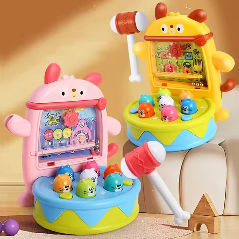 Hot selling children's early education educational puppy whack-a-mole multi-function percussion game machine