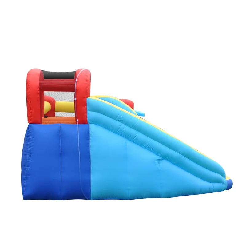 Inflatable Castle Water Slide Kids Party Games Home Toy Bounce House Jumping Bouncy Castle with Water Gun Swimming Pool