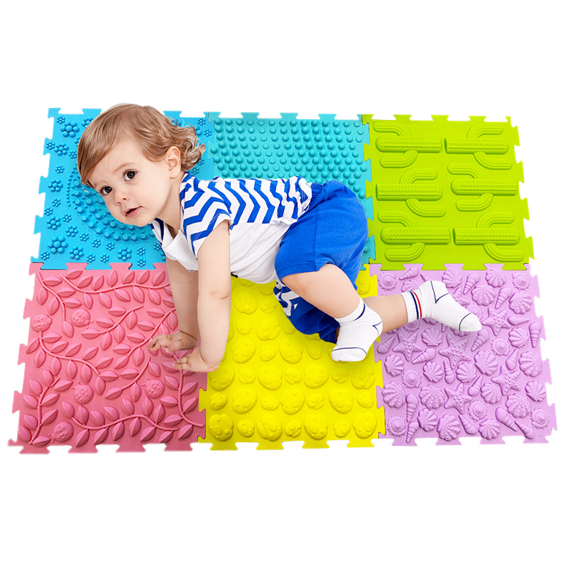 Safe and odorless, acupressure board children's sensory training mat infant sensory training tactile foot massage sensory mat tactile mat