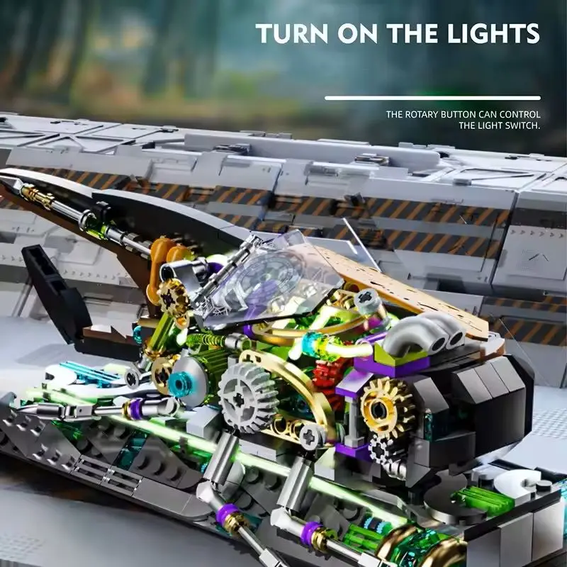 Mechanical Beetle Insect Life Set With light Building Blocks Bricks Animal World Model Assembly Toys for Kid Gifts