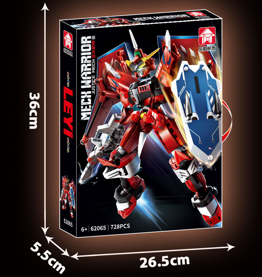 728 pcs block Mech robot warrior model building block toy children toy mobile armor assembly building blocks