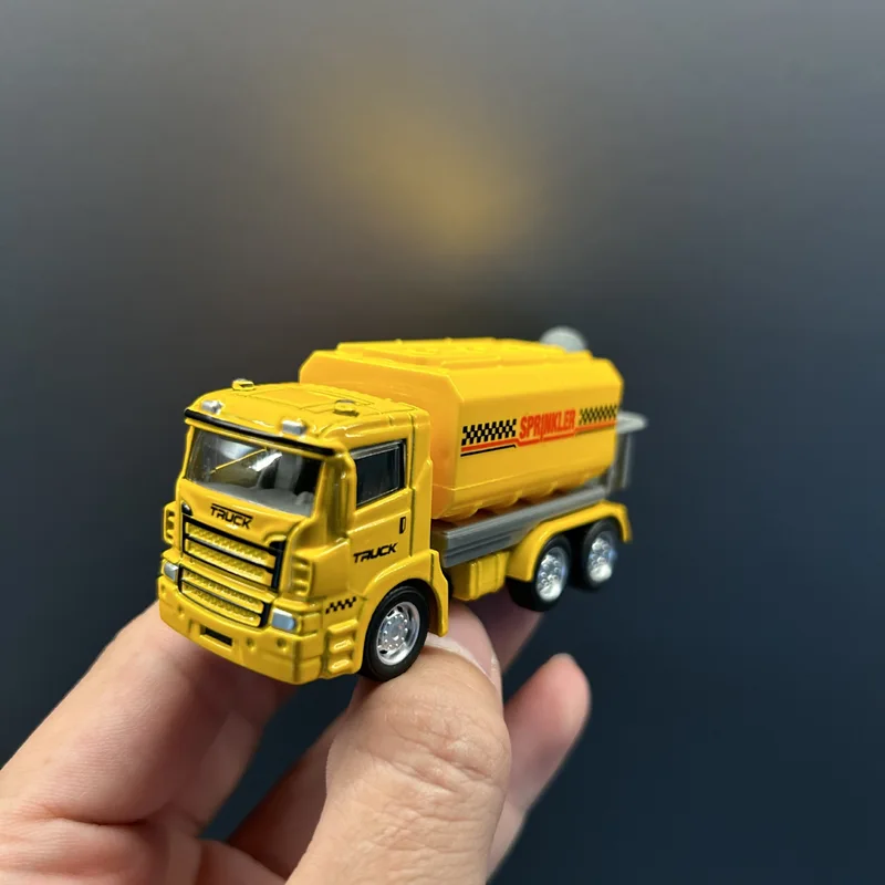 1:64 Alloy Engineering Car Model Skidding Toy Car Metal City Traffic Bus