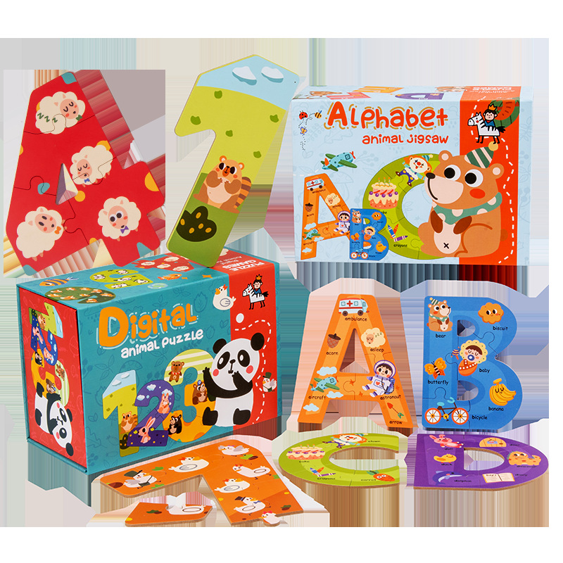 New arrival small migratory bird number letter puzzle baby children's toys