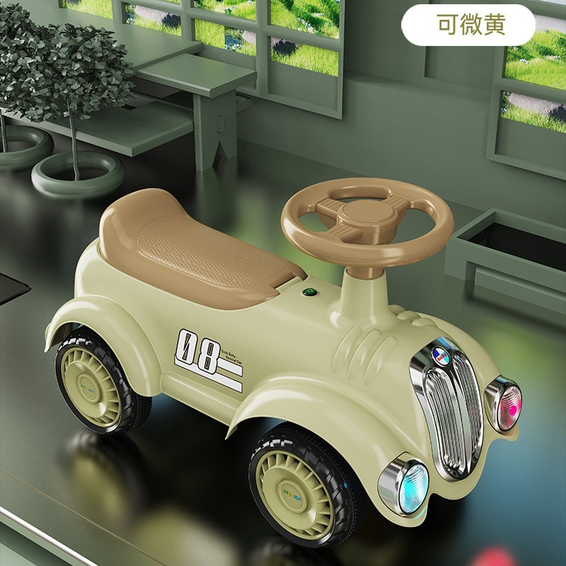 Best-selling children's scooter four-wheel balance car children's bicycle scooter children's four-wheel toy car with music and lights