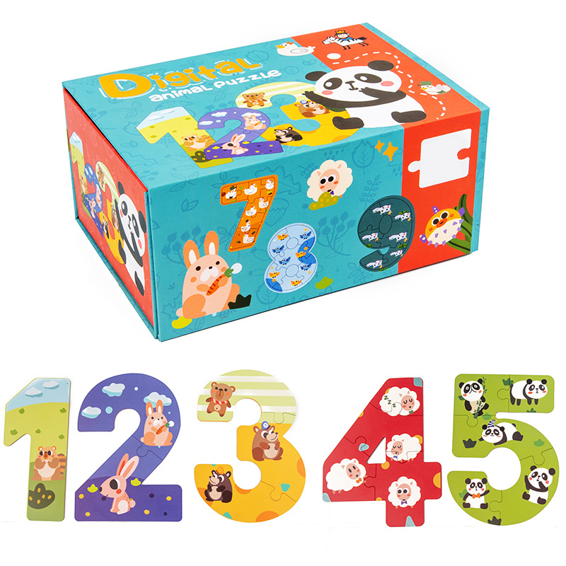 New arrival small migratory bird number letter puzzle baby children's toys