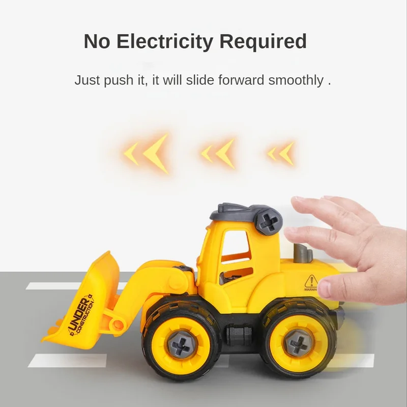 Engineering Vehicle Toy Kids Construction Excavator Tractor Bulldozer Fire Truck Models Boys Toys