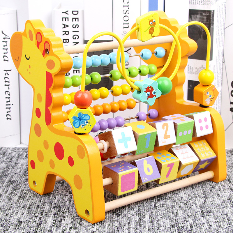 CE CPC certified childreg frame toy early education building blocks for 1-3 years old boys and girls educational enlightenment educationn's baby beaded beaded countin